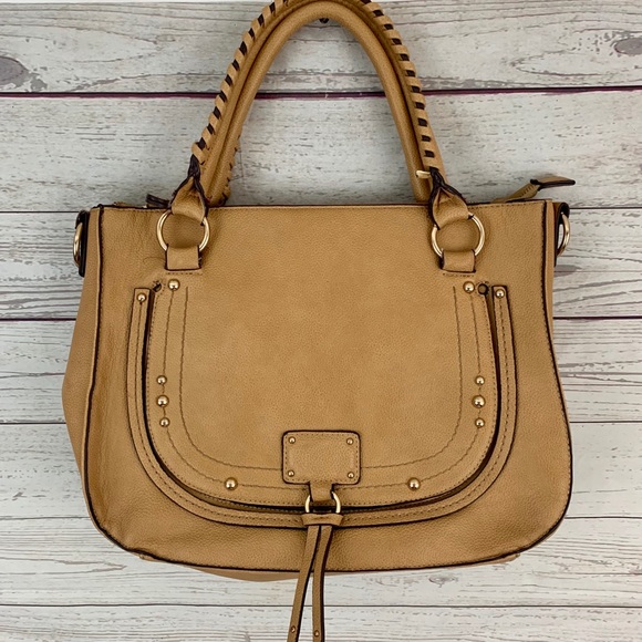 Sole Society Handbags - Sole Society brown tan braided satchel purse bag